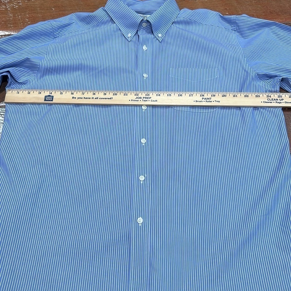 L.L.Bean men’s traditional fit striped button down shirt size 17-34. - Picture 6 of 7